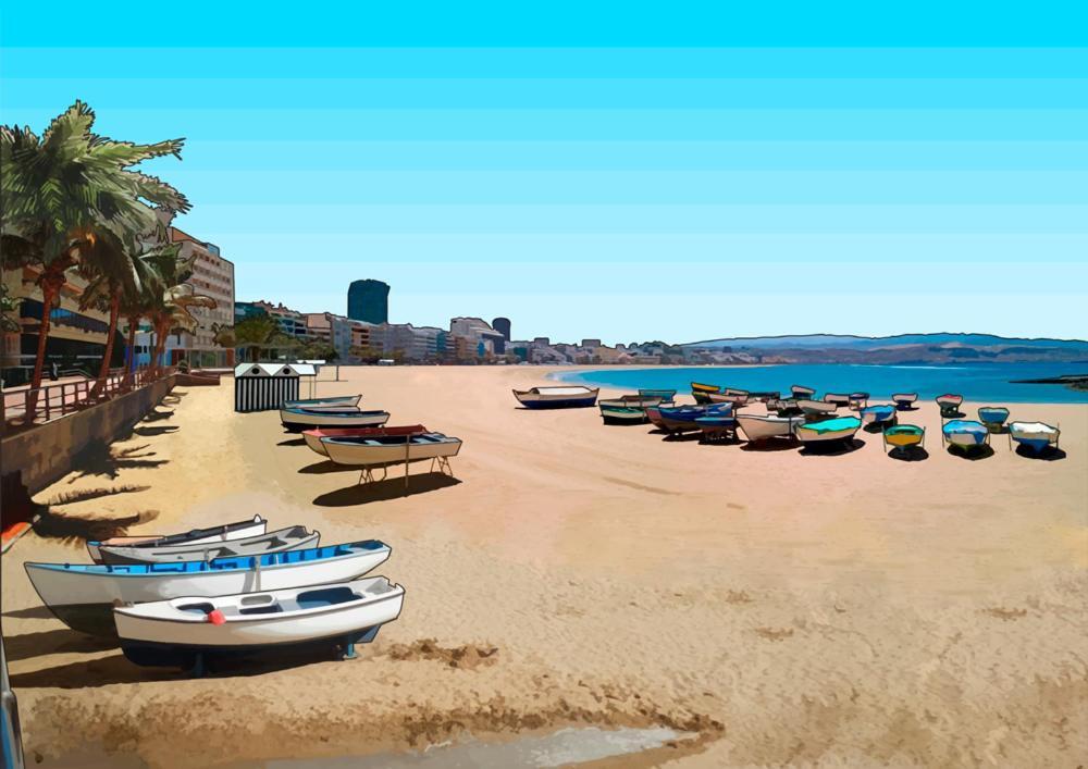 Primera Linea Playa Canteras With Sea View Las Palmas de Gran Canaria Kültér fotó